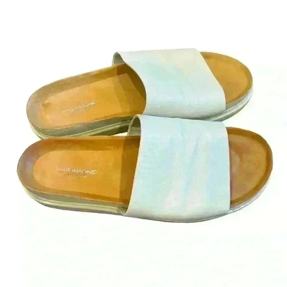 Vagabond Women’s Erin Leather Slip On Sandals Size 9 Off White Open Toes - Picture 3 of 6